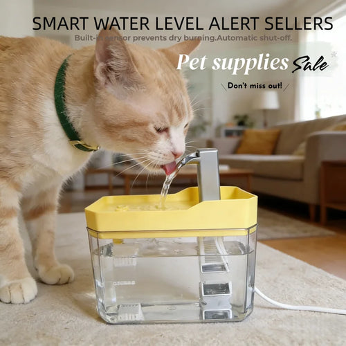 Fontanella Automatica per Gatti e Cani – 1.5L con Filtro USB  e Circolazione Continua dell'Acqua